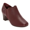 East Fifth East 5th Womens Rossi Stacked Heel Booties In Burgundy