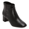 East Fifth East 5th Womens Sherman Block Heel Booties In Black