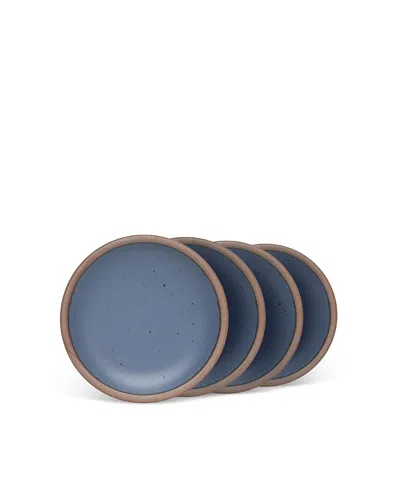 East Fork Pottery Cake Plate, Set Of 4 In Blue