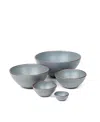 East Fork Pottery East Fork Big Potter's Nesting Set In Gray