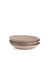 East Fork Pottery East Fork Coupe Plates, Set Of 4 In Brown