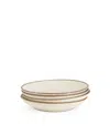 East Fork Pottery East Fork Coupe Plates, Set Of 4 In White
