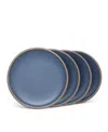 East Fork Pottery East Fork Dinner Plate, Set Of 4 In Blue