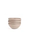 East Fork Pottery East Fork Soup Bowl, Set Of 4 In Brown