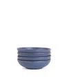 East Fork Pottery Everyday Bowl, Set Of 4 In Blue