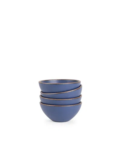East Fork Pottery Ice Cream Bowl, Set Of 4 In Blue