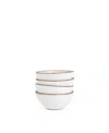 East Fork Pottery Ice Cream Bowl, Set Of 4 In White