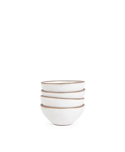 East Fork Pottery Ice Cream Bowl, Set Of 4 In White