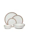 East Fork Pottery Shallow Dinner Set In White