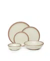 East Fork Pottery Shallow Dinner Set In White