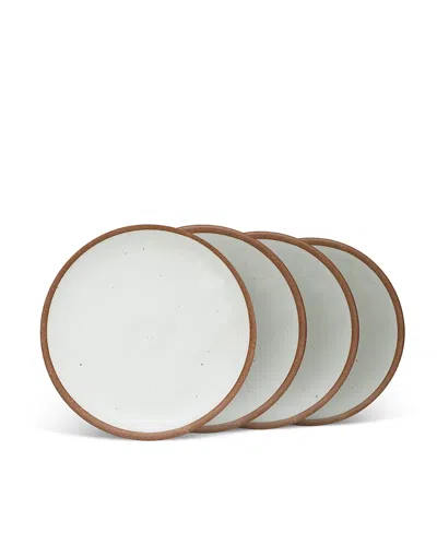 East Fork Pottery Side Plate, Set Of 4 In White