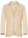 East Harbour Surplus Sand Single-breasted Blazer With Tailored Fit In Neutral