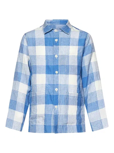 EAST HARBOUR SURPLUS CHECKED BUTTON-UP SHIRT
