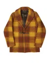 East Harbour Surplus Checked Wool-blend Jacket In Black