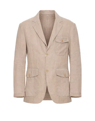 East Harbour Surplus Chester Herringbone Jacket In Neutral