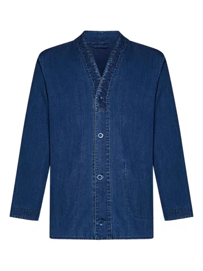 East Harbour Surplus Denim Button-up Shirt In Blue