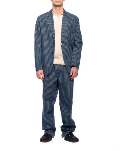 East Harbour Surplus Gurka-inspired Chino Pants With Dual Pleats In Blue