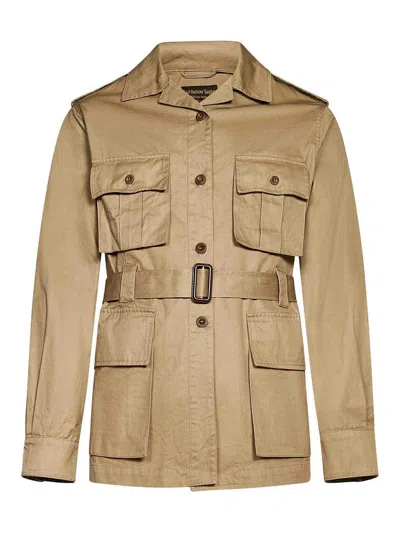 East Harbour Surplus Jeda Army Sahara Jacket In Brown