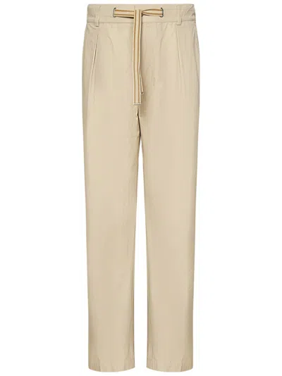 East Harbour Surplus Light Washed Cotton Poplin Trousers In Neutral