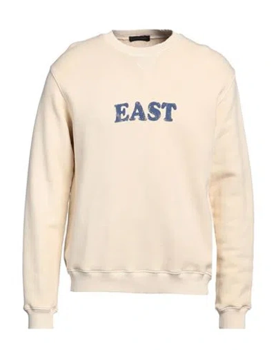 East Harbour Surplus Man Sweatshirt Cream Size L Cotton In Pink