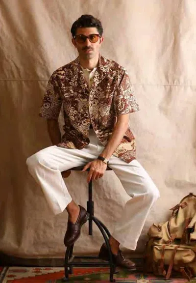 East Harbour Surplus Miami Camp Shirt In Brown In Multi