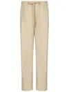 East Harbour Surplus Light Washed Cotton Poplin Trousers In Beige