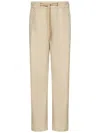 East Harbour Surplus Light Washed Cotton Poplin Trousers In Beige