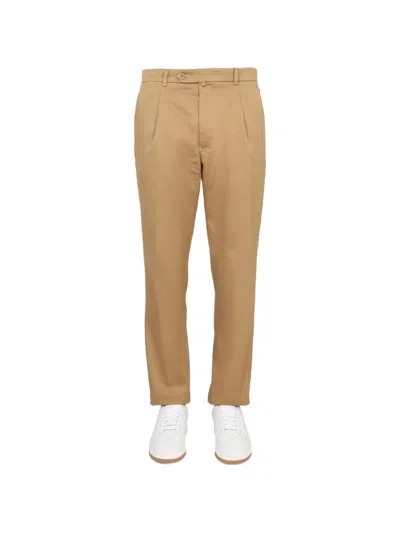 East Harbour Surplus Pleated Side-adjuster Trousers In Burgundy