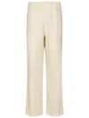 East Harbour Surplus Relaxed Fit Off-white Cotton Trousers In Neutral