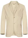 East Harbour Surplus Sand Single-breasted Blazer With Tailored Fit In Neutral