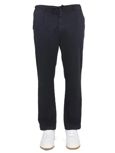 East Harbour Surplus Straight-leg Black Pants With Button Closure In Blue