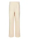 East Harbour Surplus Relaxed Fit Off-white Cotton Trousers In Pattern
