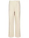 East Harbour Surplus Relaxed Fit Off-white Cotton Trousers In White