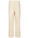 East Harbour Surplus Relaxed Fit Off-white Cotton Trousers In White