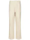 East Harbour Surplus Relaxed Fit Off-white Cotton Trousers In White