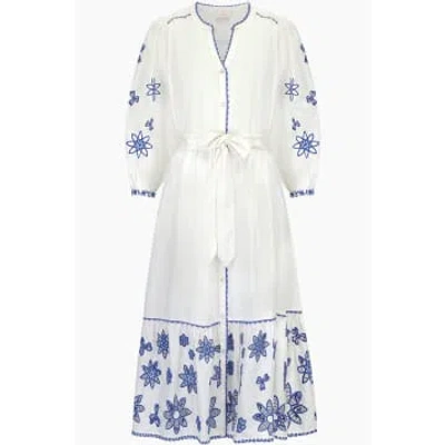 East Heritage Harlow Organic Cotton Dress In White