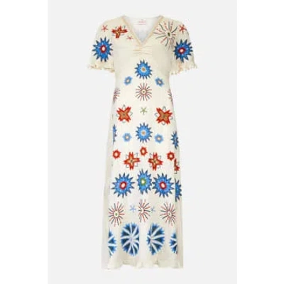 East Heritage Odell Embroidered Dress In Multi