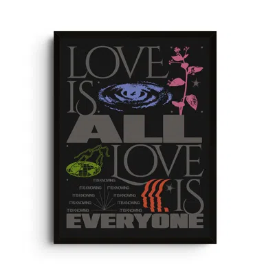 East Side Studio London Black Love Is - Giclee Fine Art Print - Small
