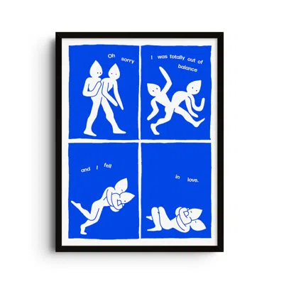 East Side Studio London Blue Falling In Love - Giclee Fine Art Print - Small