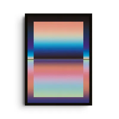 East Side Studio London Blue Fold - Giclee Fine Art Print - Large