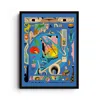 East Side Studio London Blue Sphynx - Abstract Illustration Art Print - Small In Blue