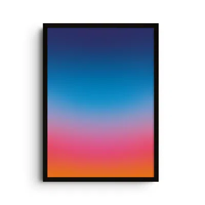 East Side Studio London Blue / Yellow / Orange Atardecer - Giclee Fine Art Print - Large In Blue/yellow/orange