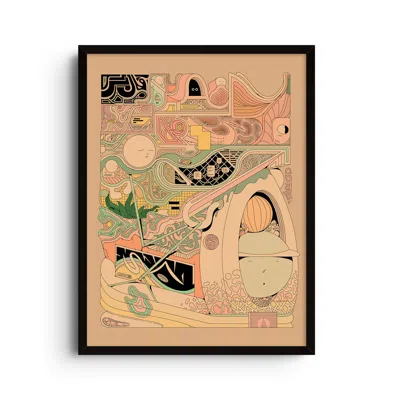 East Side Studio London Neutrals Ashoe - Abstract Illustration Art Print - Small