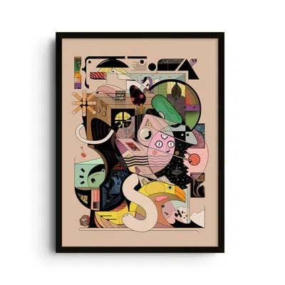 East Side Studio London Neutrals Dfkbon - Giclee Fine Art Print - Small In Multi