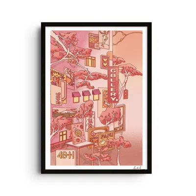 East Side Studio London Neutrals / Gold / Yellow Sunset - Forest Of Consumables I - Giclee Fine Art Print - Small In Gold/yellow
