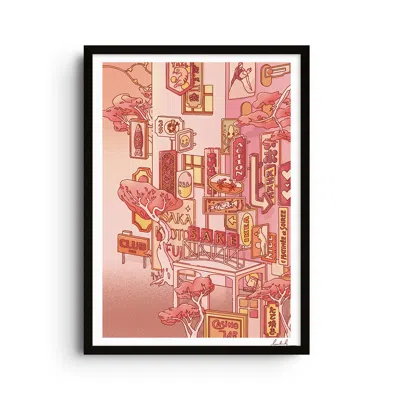 East Side Studio London Neutrals / Yellow / Orange Sunset - Forest Of Consumables Two - Giclee Fine Art Print - Small In Yellow/orange
