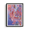 East Side Studio London Pink / Purple Forest Of Consumables Two - Giclee Fine Art Print - Extra Small In Pink/purple