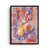 East Side Studio London Red / Blue Ninety Six Mph - Giclee Fine Art Print - Small In Red/blue