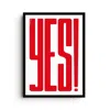East Side Studio London Red Yes! Crimson - Giclee Fine Art Print - Large In Red