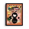 East Side Studio London Yellow / Orange Chill Skill - Abstract Cartoon Art Print - Small In Yellow/orange